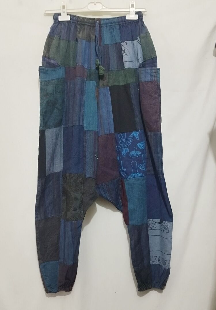 HİNDİSTAN DAN ETNİK PATCHWORK ŞALVAR