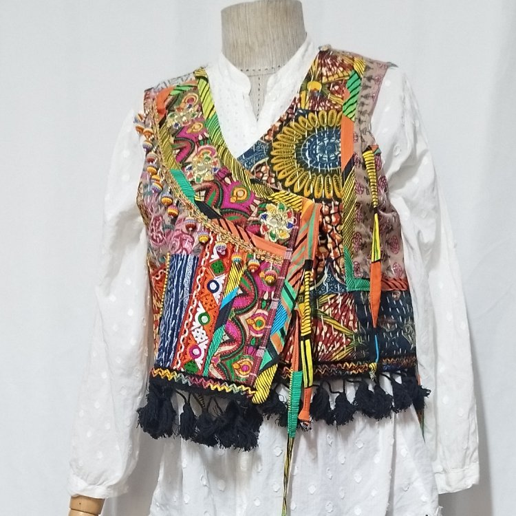 KANTHA PATCHWORK YELEK