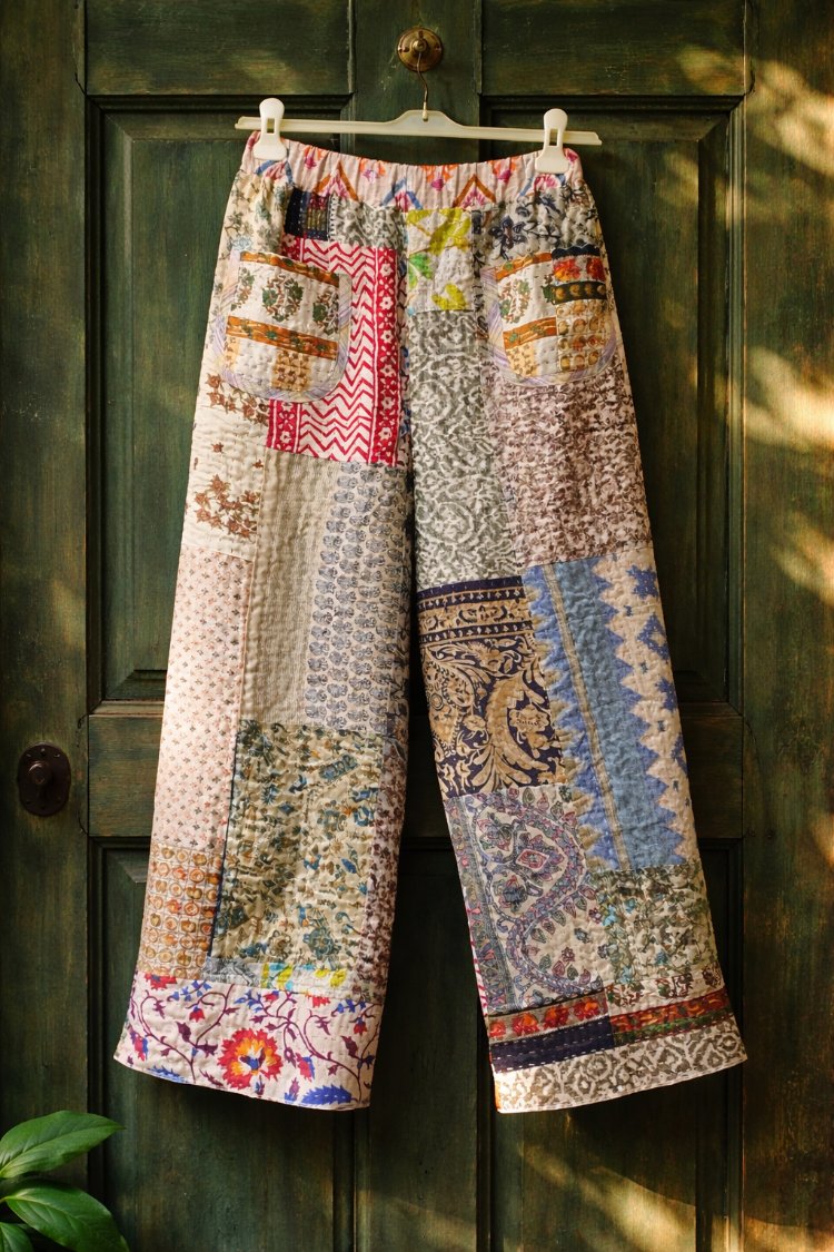 PATCHWORK TASARIM PANTOLON