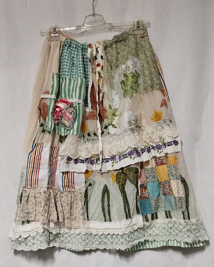 VİNTAGE PATCHWORK TASARIM ETEK 