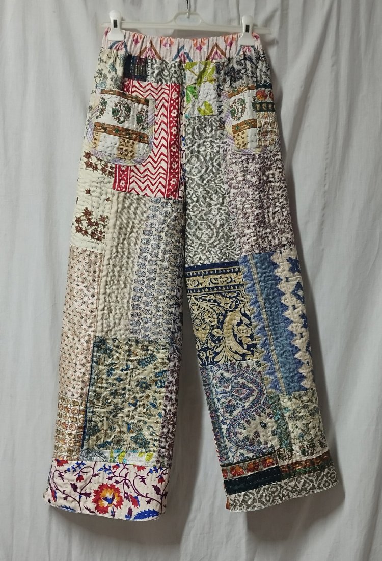 PATCHWORK TASARIM PANTOLON