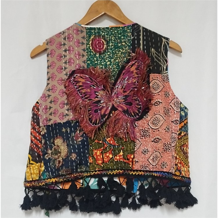 KANTHA PATCHWORK YELEK