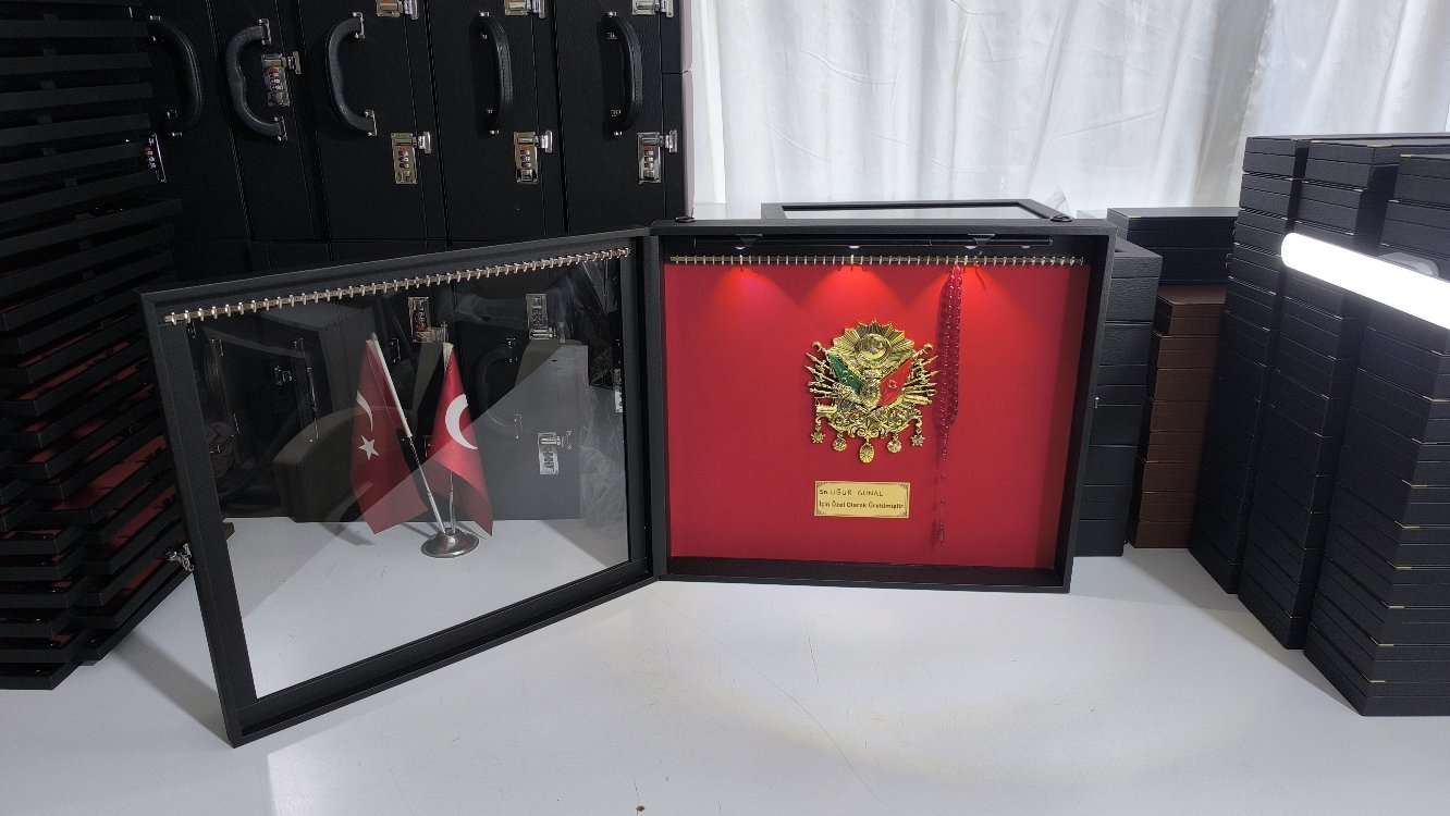 90'ADETLİ TESBİH PANOSU LED IŞIKLI ŞİFRE KİLİTLİ OSMANLI TUĞRALI ÖZEL İSİMLİ 