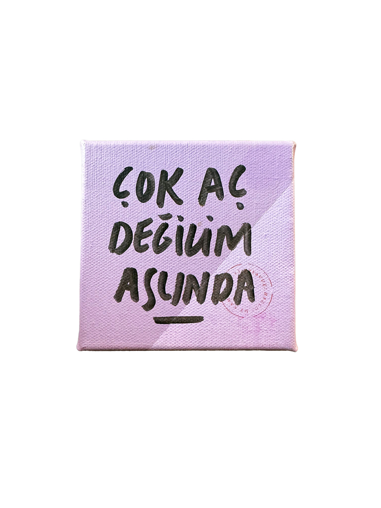Çok aç değilim