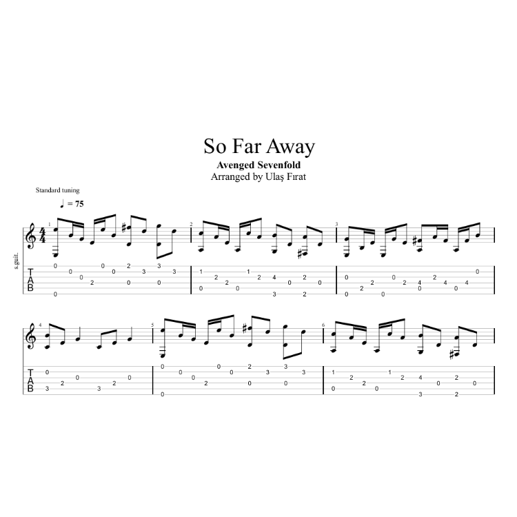 So Far Away | TAB