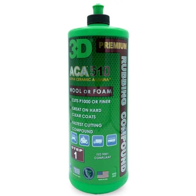 3D ACA 510 Premium Rubbing Compound Agresif Kalın Pasta 1Lt