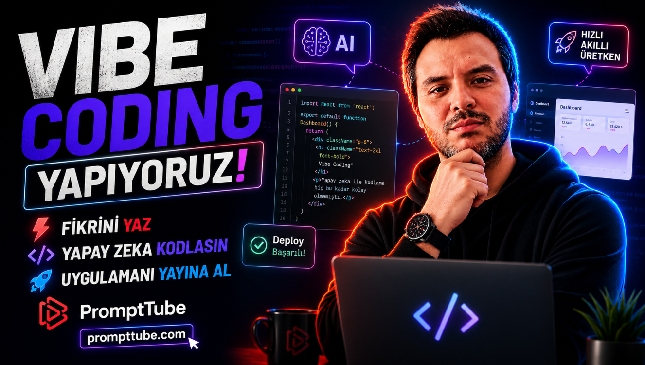 YAPAY ZEKÂ İLE UYGULAMA VE BOT YAPMAYI BİREBİR CANLI ÖĞRENİN!