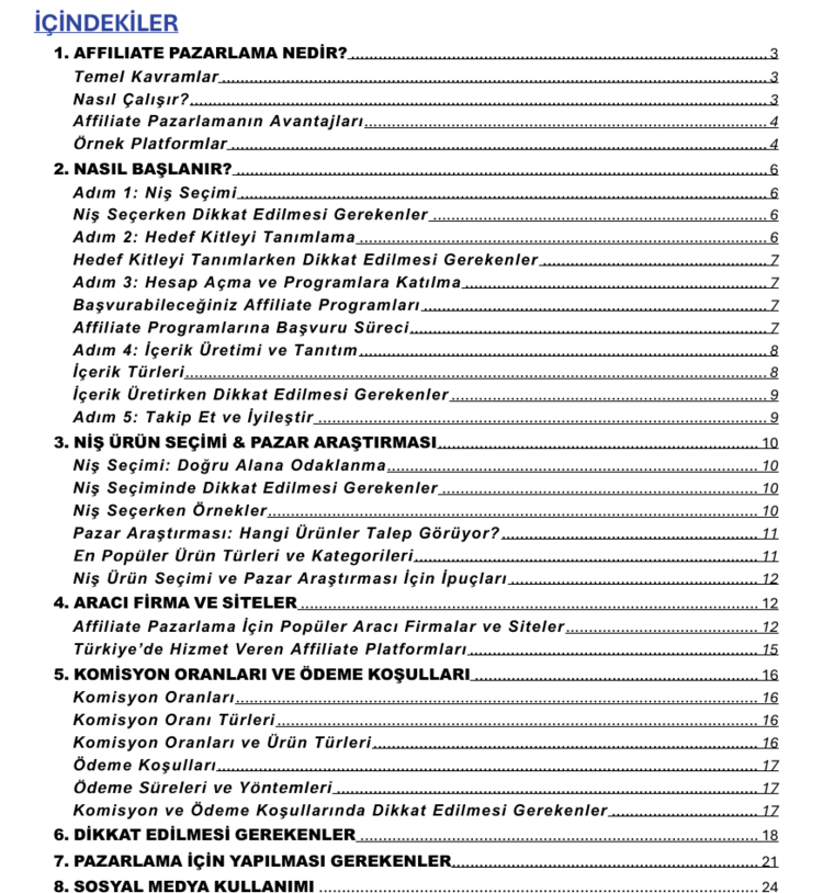 AFFILIATE PAZARLAMA REHBERİ