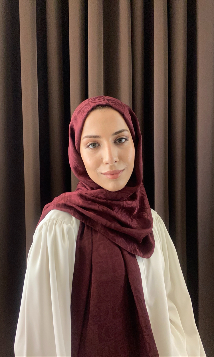 Meyra Ayrobin Şal - Bordo