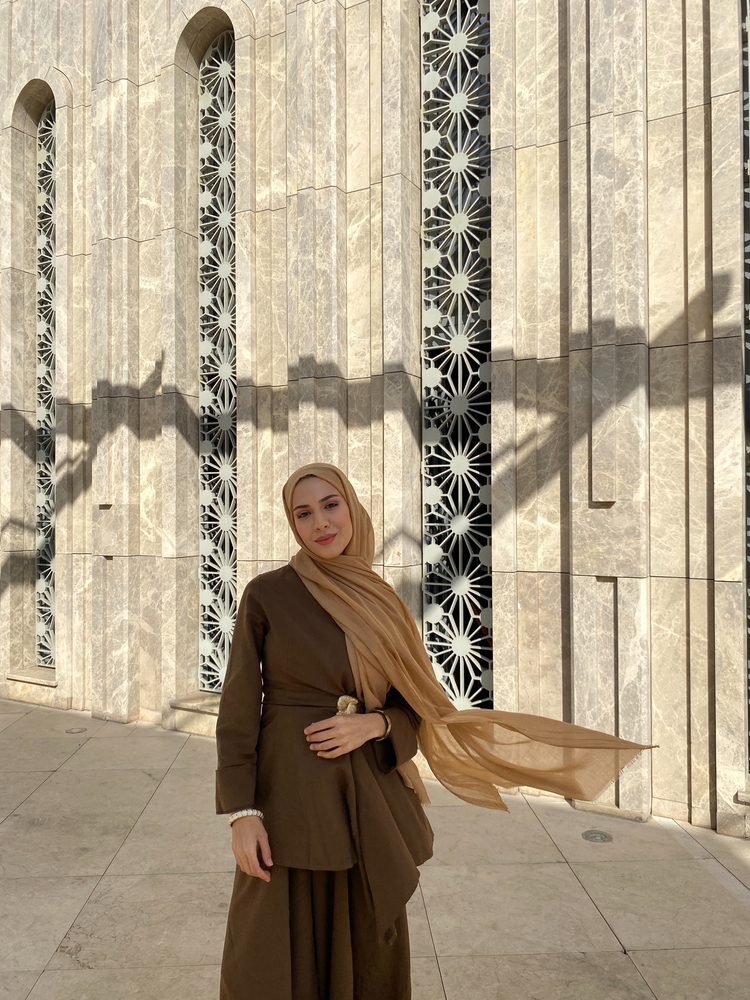 Dubai İpeği Şal - Camel