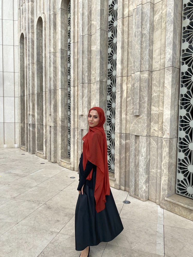 Dubai İpeği Şal - Kiremit