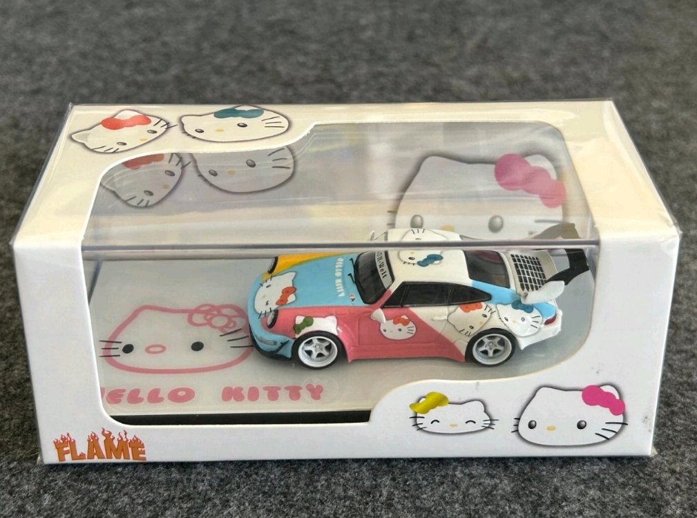 Flame Model Porsche RWB 964 Hello Kitty Livery