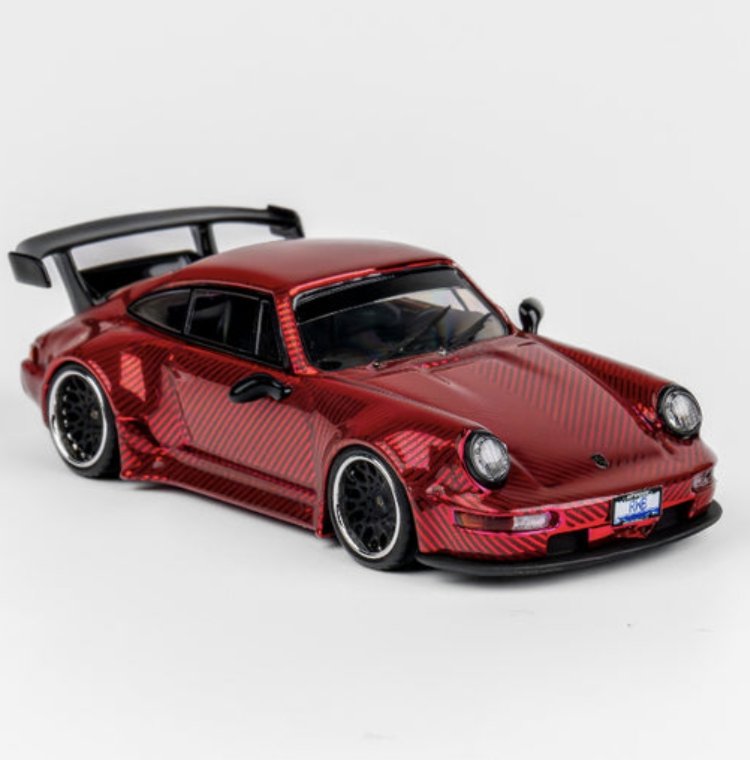 TPC Porsche RWB 964 Chrome Red