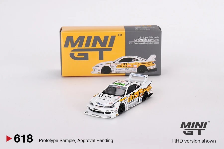 Mini GT 618 LB-Super Silhouette Nissan S15 Silvia #23 2022 Goodwood Festival of Speed
