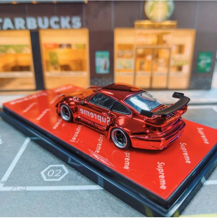 Flame Model Porsche RWB 993 Red Alloy