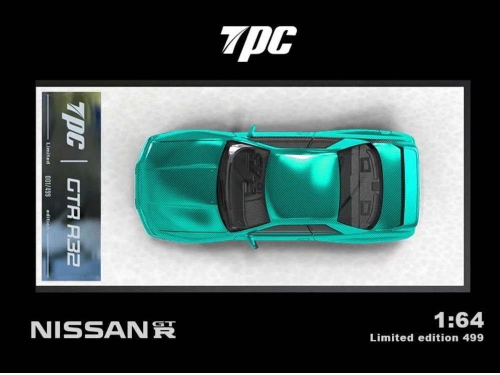 TPC NISSAN Skyline GT-R (R32) - Full Carbon + Figure - Green