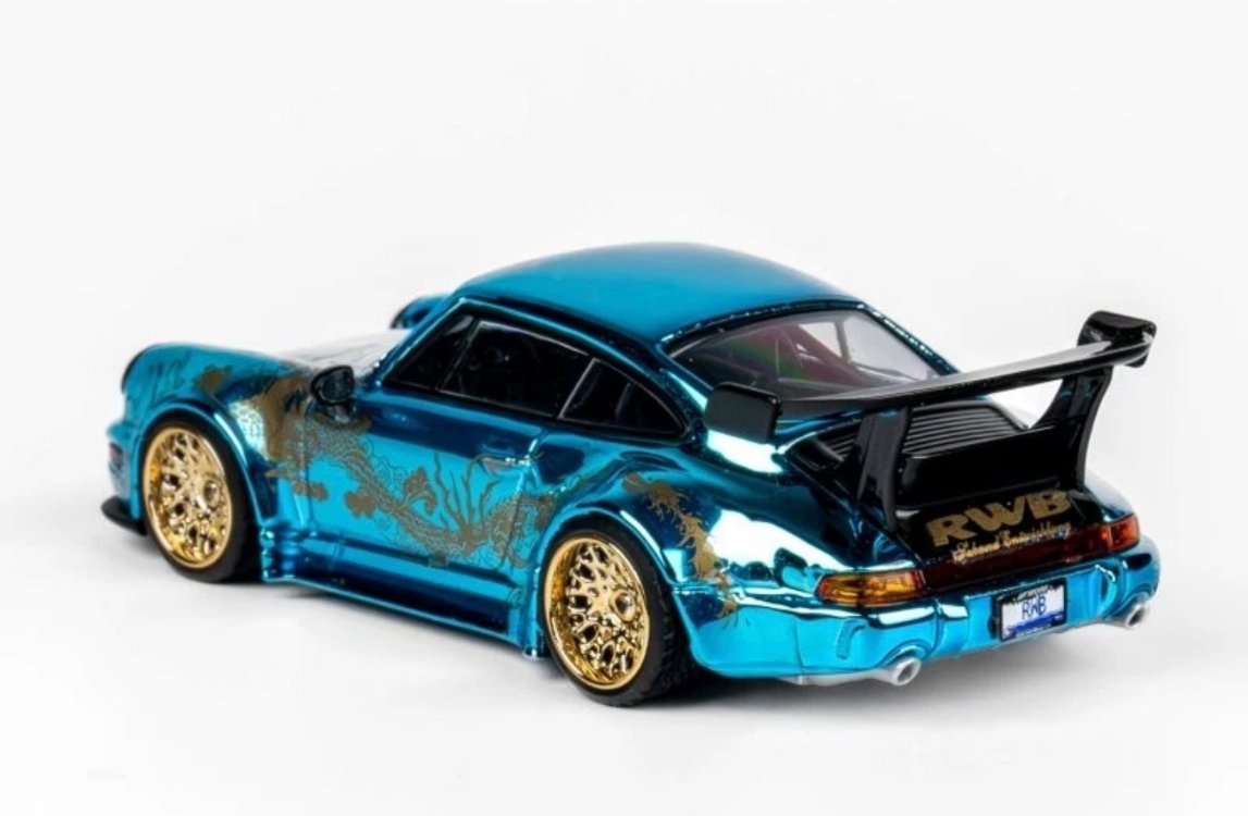 TPC PORSCHE RWB 964 - Arowana Livery  - Chome Blue
