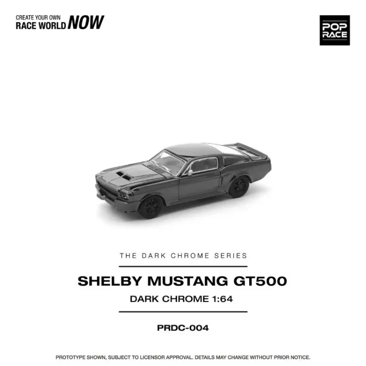 POPRACE PRDC004 SHELBY MUSTANG GT500 DARK CHROME