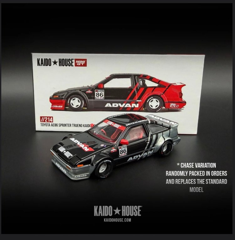CHASE Kaido House Toyota AE86 Sprinter Trueno Kaido ADVAN KHMG214
