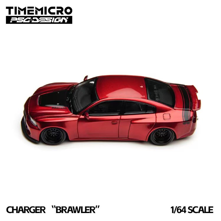 TimeMicro × PSC DESIGN 1:64 Charger "Brawler" Red TM648204