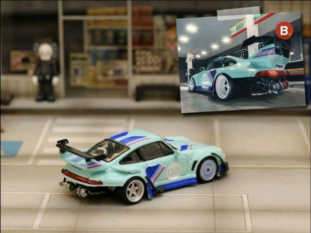 Street Weapon PORSCHE RWB 993 - #02 - Luminous - Turquoise