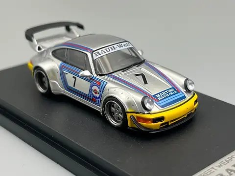 Street Weapon Porsche RWB 964 Wide-Body Modified Silver