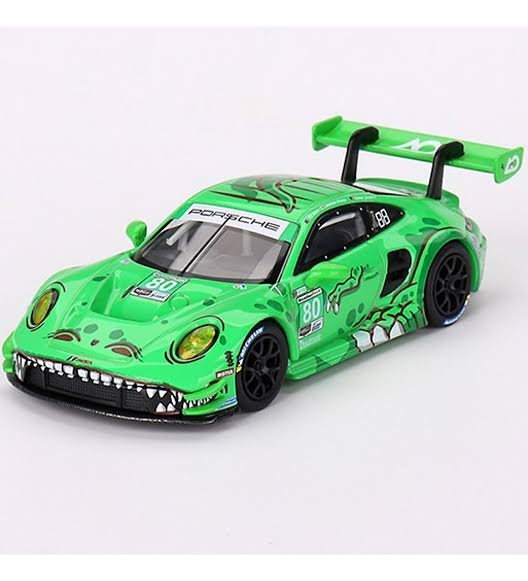 Mini GT 713 Porsche 911 GT3 R #80 GTD AO Racing 2023 IMSA Sebring 12 Hrs