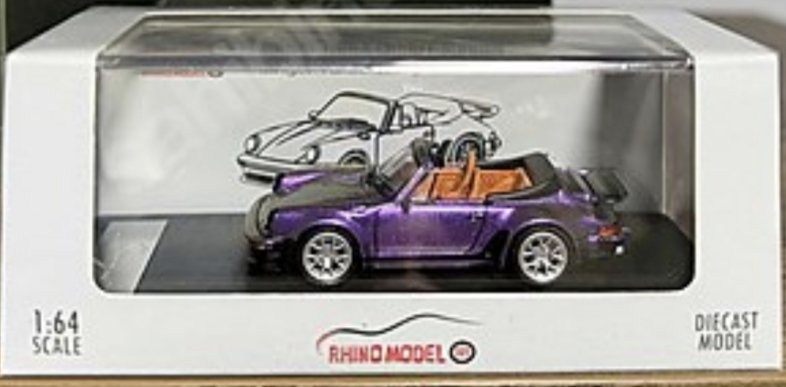 Rhino Model Singer Turbo Porsche 930 Cabriolet Purple