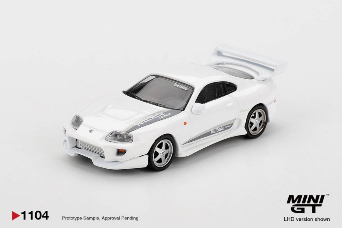 Mini GT 1/64 Toyota Supra VeilSide Combat V-I White MGT01104