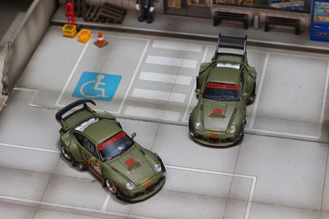 Street Weapon Porsche RWB 993 Matte Green