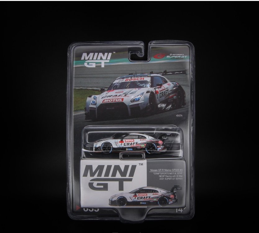 Mini GT 635 Nissan GT-R Nismo GT500 #3 "CRAFTSPORTS MOTUL GT-R" NDDP Racing with B-Max 202