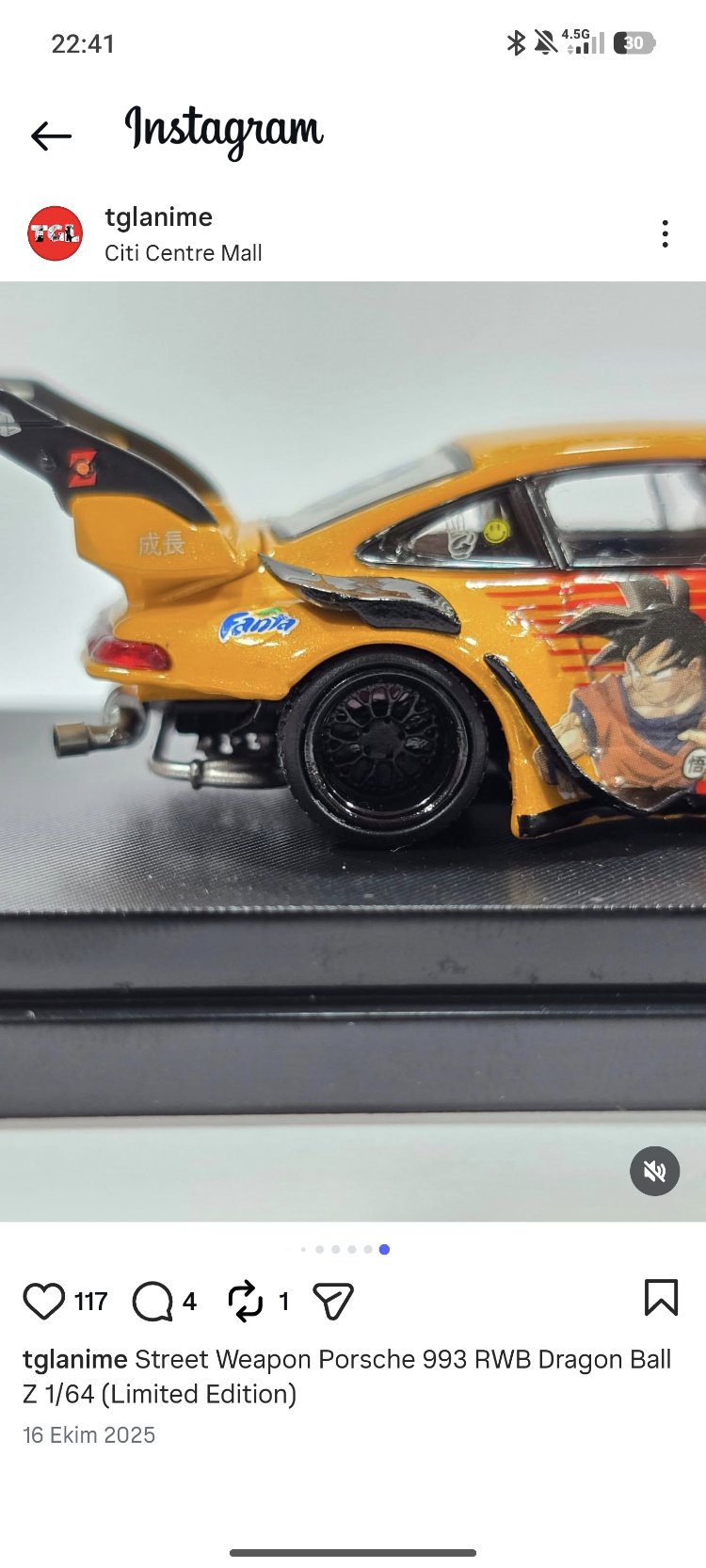 Mini Station Porsche RWB 964 Dragon Ball Z