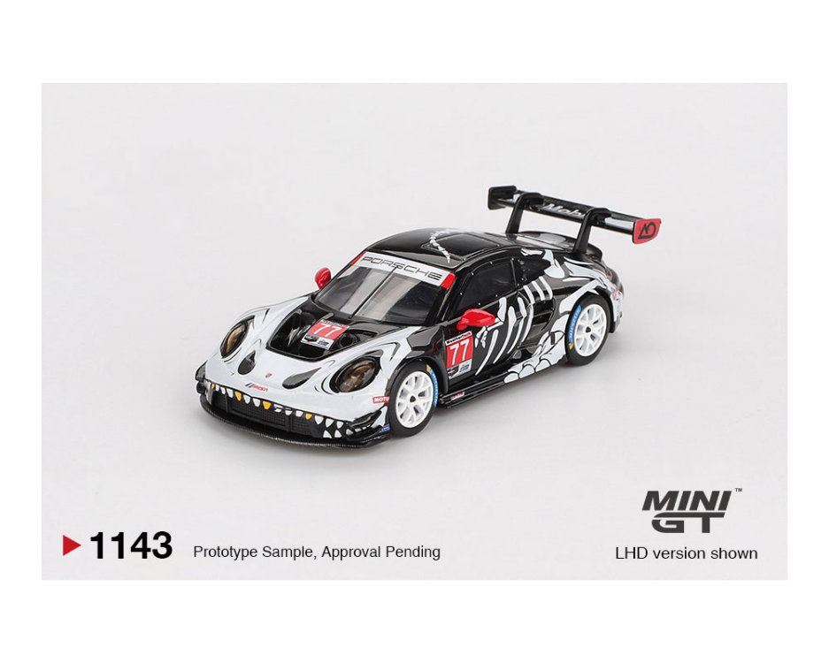Mini GT 1/64 Porsche 911 GT3 R AO Racing 2025 IMSA Petit Le Mans MGT01143