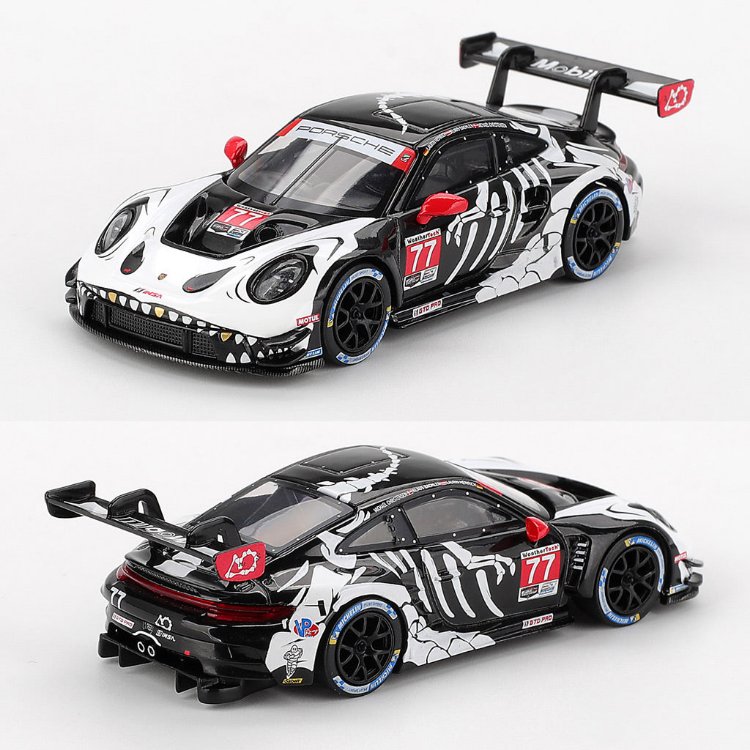 Mini GT 1/64 Porsche 911 GT3 R AO Racing 2025 IMSA Petit Le Mans MGT01143