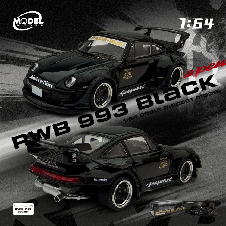 Model Model Porsche RWB 993 Black