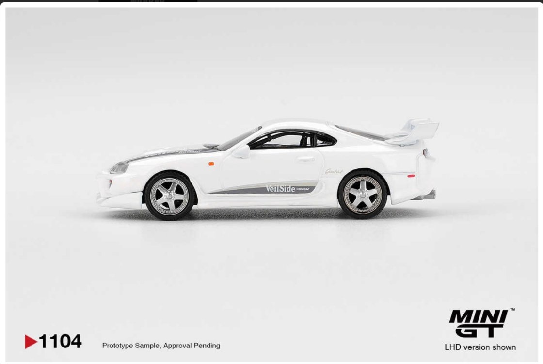 Mini GT 1/64 Toyota Supra VeilSide Combat V-I White MGT01104