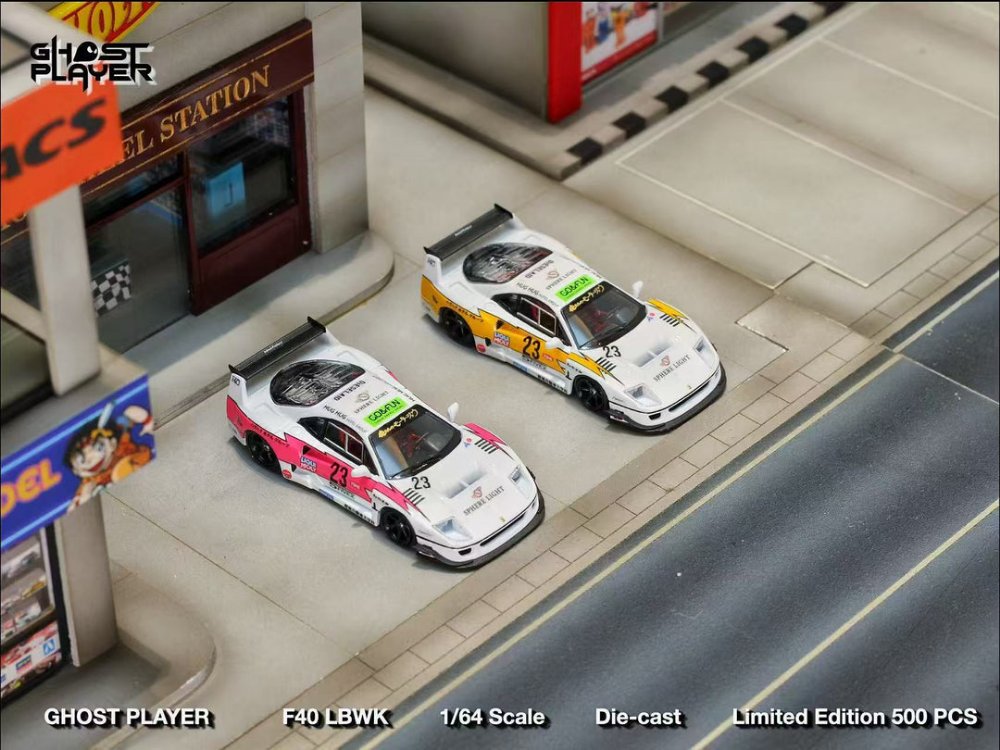 Ghost Player LBWK Ferrari F40 Flash Livery Pink Flash