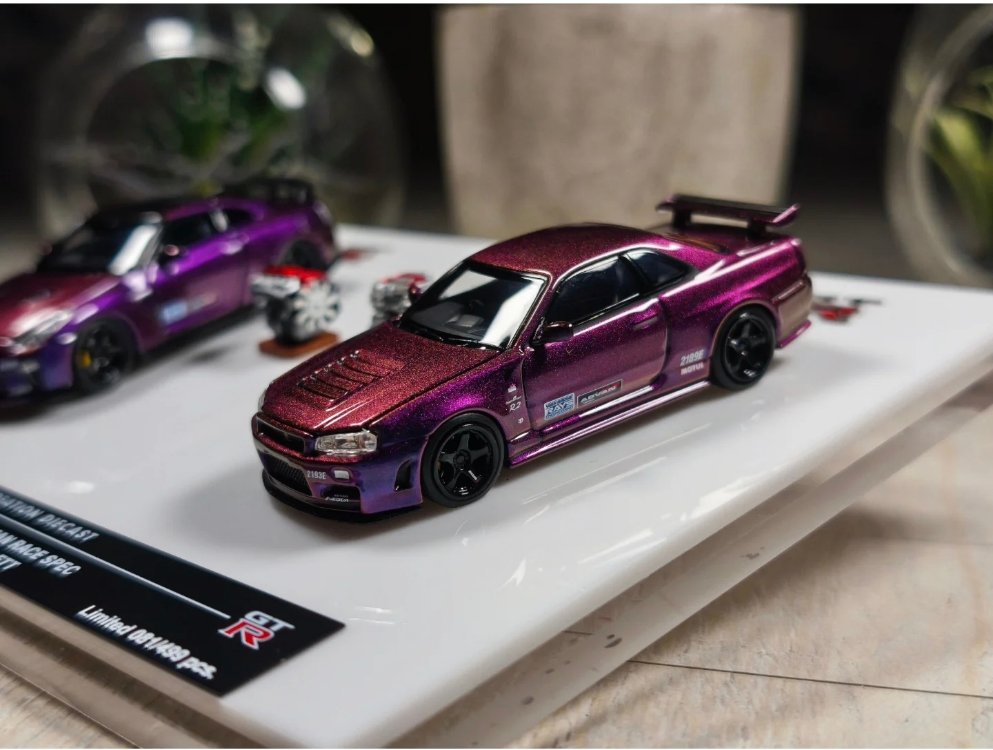 Motorhelix ICHEMO Re-Creation 1:64 Nissan Skyline GT-R Clubman Race Spec R34 & R35 2025 APA