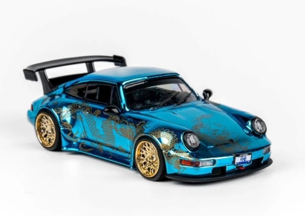 TPC PORSCHE RWB 964 - Arowana Livery  - Chome Blue