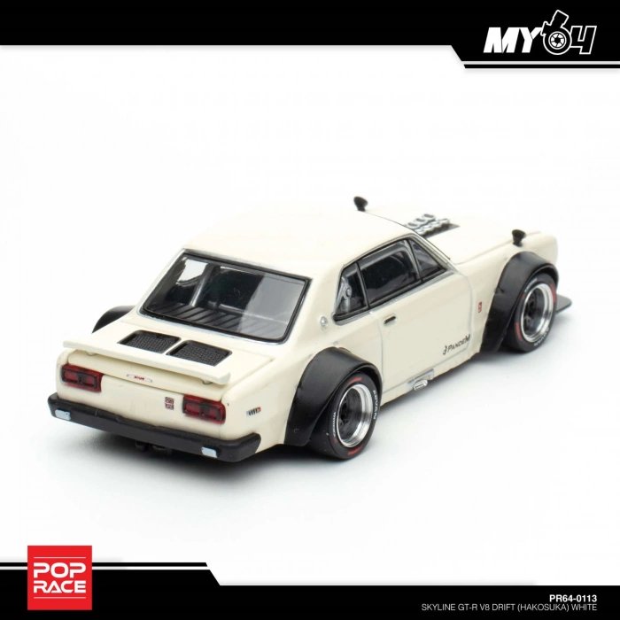 Pop Race 1/64 SkylineGT-R V8 Drift (HAKOSUKA) PR-64-113
