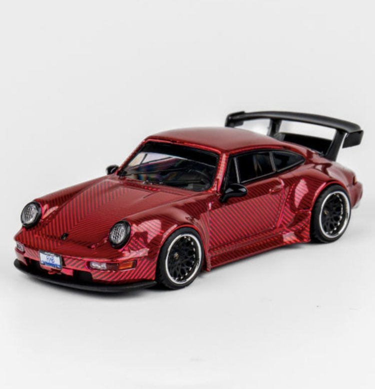 TPC Porsche RWB 964 Chrome Red