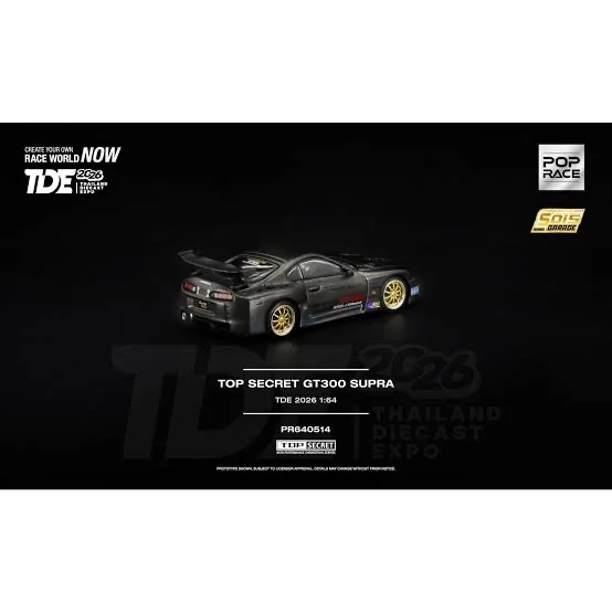 POP RACE TOP SECRET GT300 SUPRA TDE 2026 PR640512