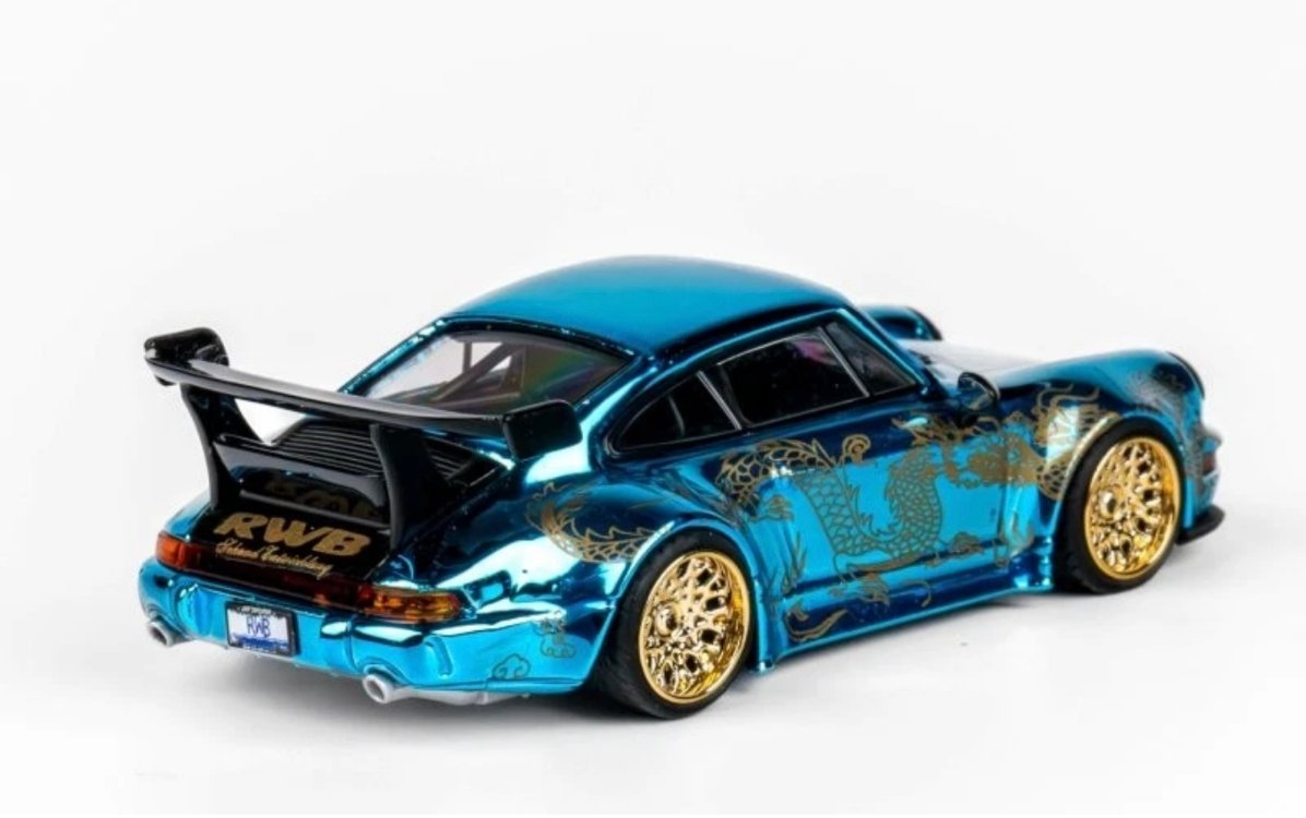TPC PORSCHE RWB 964 - Arowana Livery  - Chome Blue