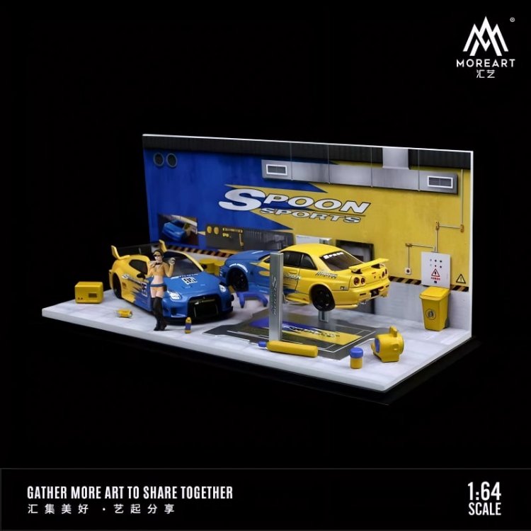MoreArt 1:64 Spoon auto repair shop