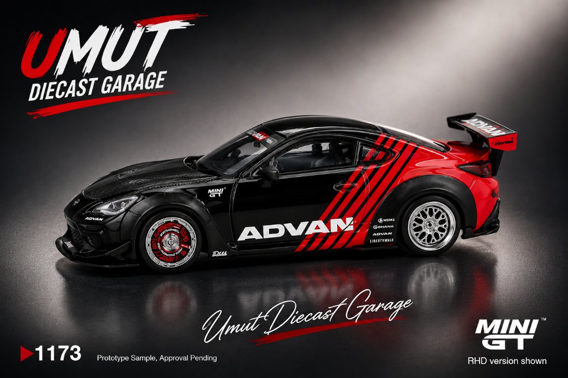 Mini GT Toyota GR86 LB Nation Advan MGT01173