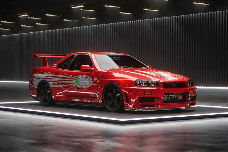 Fast Speed Nissan Skyline GT-R (R34) Fast & Furious - Red