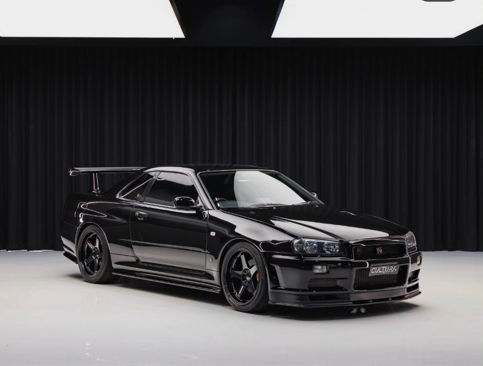 Street Warrior Nissan Skyline R34 GTR V-Spec II Chrome Black