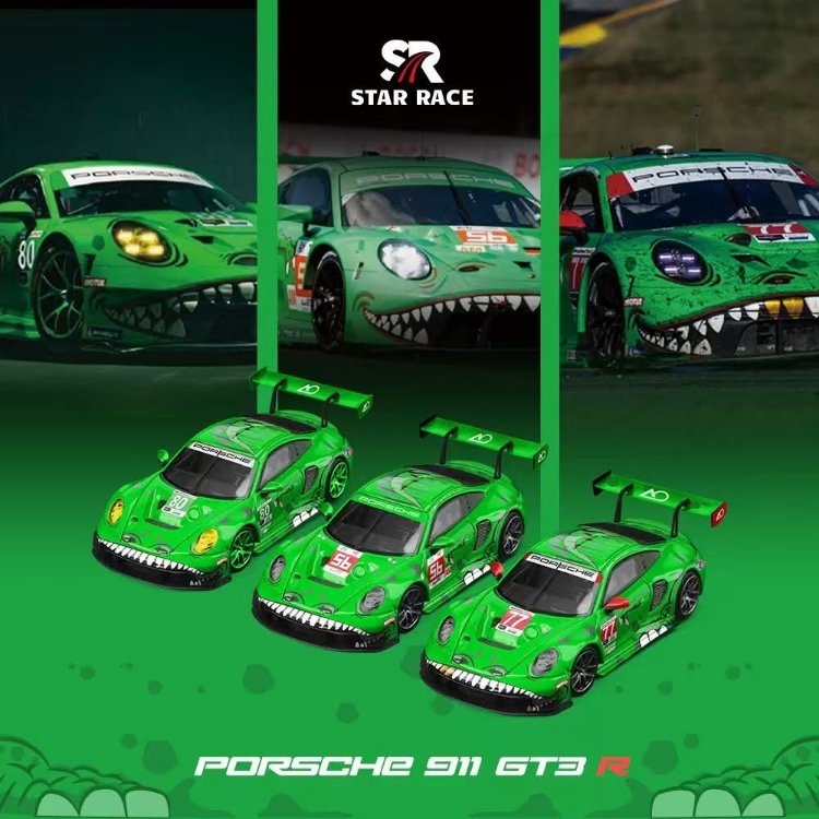 Star Race Porsche 911 GT3 R Rexy No 56, 77, 80