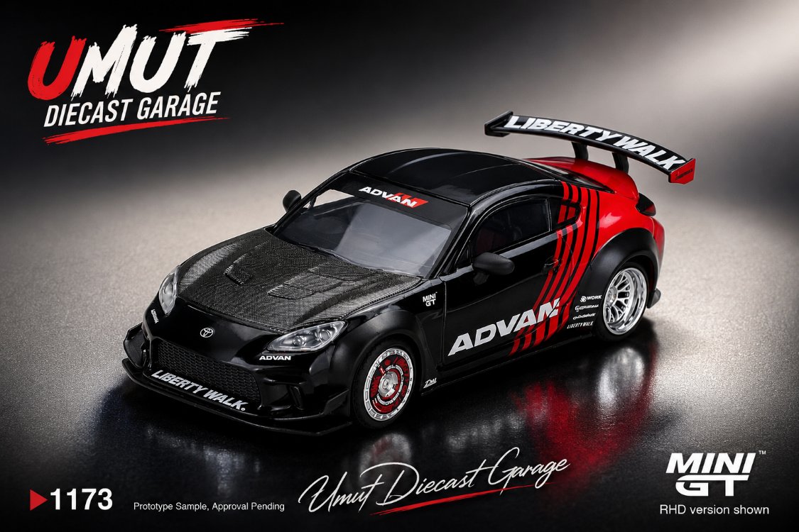 Mini GT Toyota GR86 LB Nation Advan MGT01173