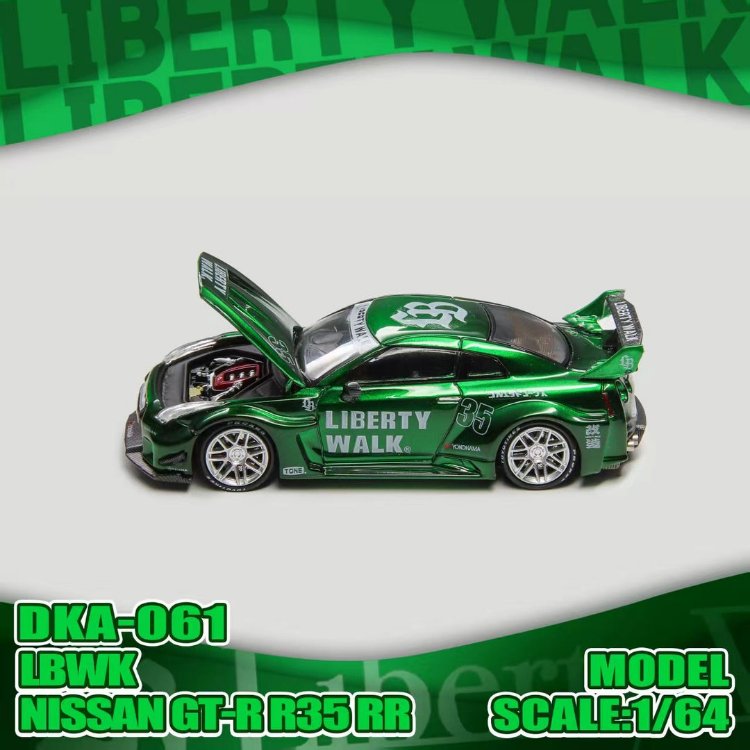 Demon King Nissan GTR R35 RR LBWK Green livery DKA-061